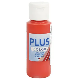 Plus Color hobbyfärg brilliant röd  60ml. kuva