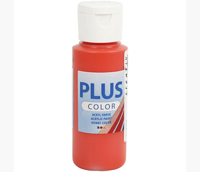 Plus Color Askartelumaali Briljantin Punainen 60 ml 1 Pll kuva