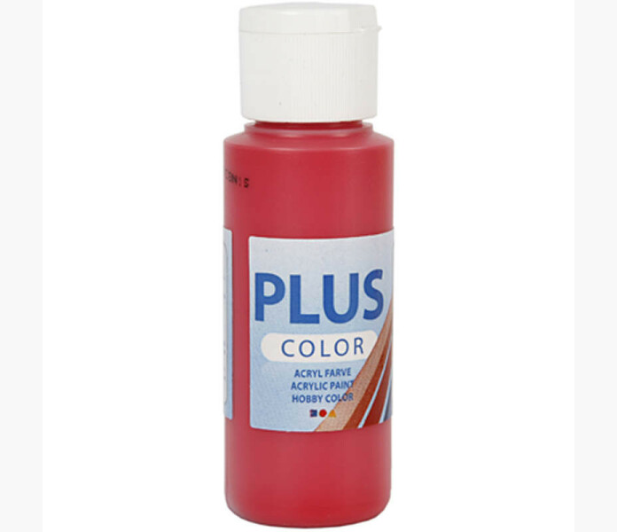 Plus Color Askartelumaali Marjanpunainen 60 ml 1 Pll kuva