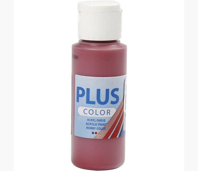 Plus Color Askartelumaali Viininpunainen 60 ml 1 Pll kuva