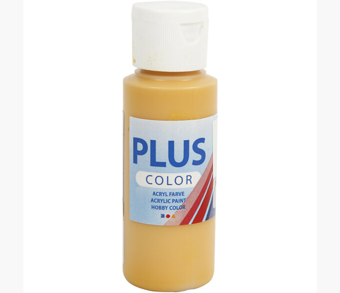 Plus Color Askartelumaali Keltaokra 60 ml 1 Pll kuva