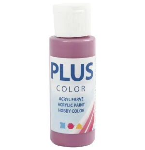 Plus Color hobbyfärg plommon röd  60ml. kuva