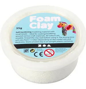 Foam clay vit 35 g kuva