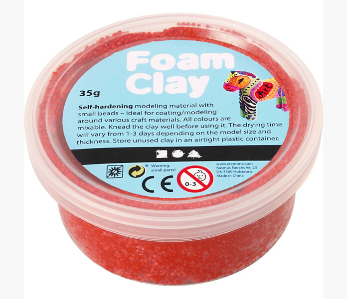 Foam Clay Punainen 35 G 1 tb kuva
