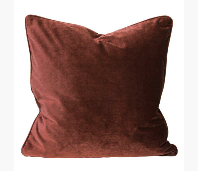 Kuddfodral sammet 45x45cm Rost kuva