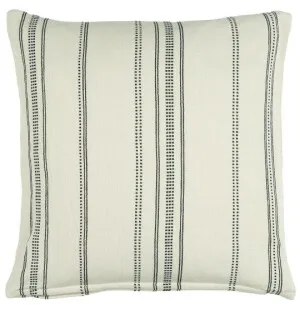 Hammam kuddfodral naturvit m svart rand 50x50 kuva