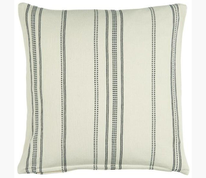 Hammam kuddfodral naturvit m svart rand 50x50 kuva