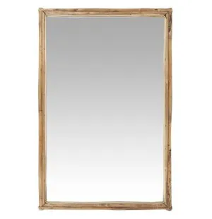 Spegel med bambu ram h75,5cm b49,5cm kuva