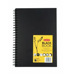 Derwent Black Book A4 200g 40 ark spiral image