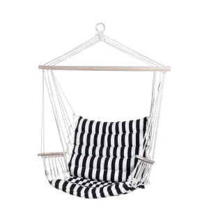4Living Hängstol randig svart/vit 100x55cm image