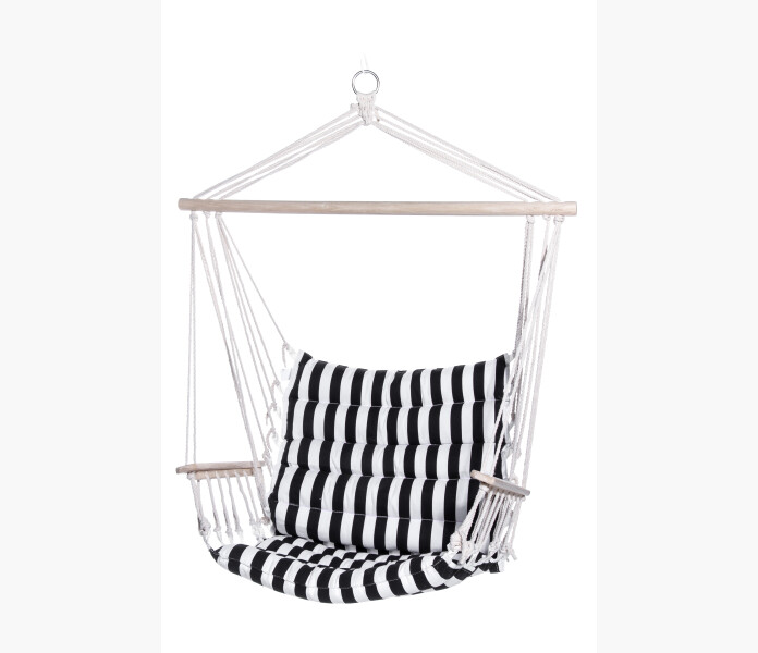 4Living Hammock Chair Stripe blackwhite image