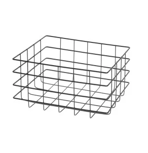 Maku Förvaringskorg svart metall 25x20x12,5cm kuva