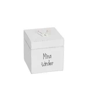 Trälåda "Mina tänder" 7x7 cm kuva