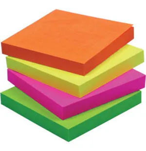 Centrum post-it lappar neon 80st 76x76mm image