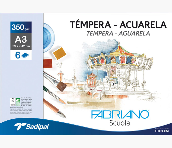 Tempera Acuarela akvarellpapper 350g 279 x 42 image