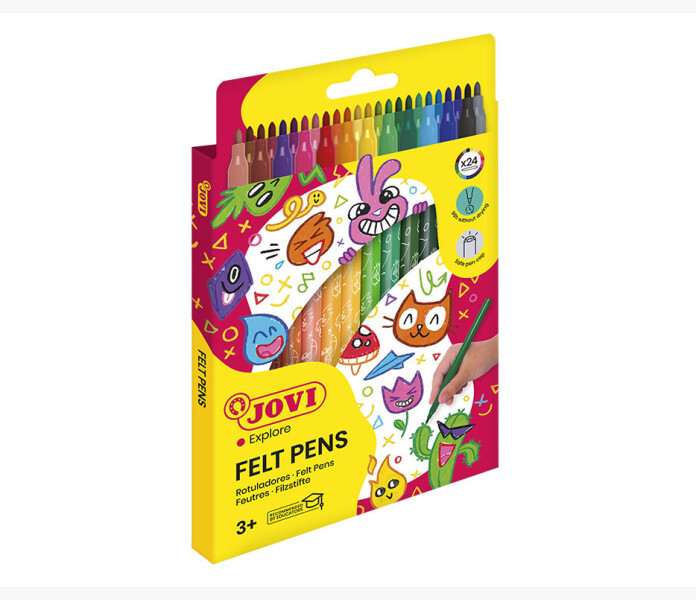 Jovi tuscher tvattbara 24 farger ergonomic kuva