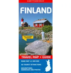 Finland Travel map + guide 1:1 000 000 kuva