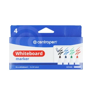 Whiteboard marker rund set på 4st. Centropen kuva