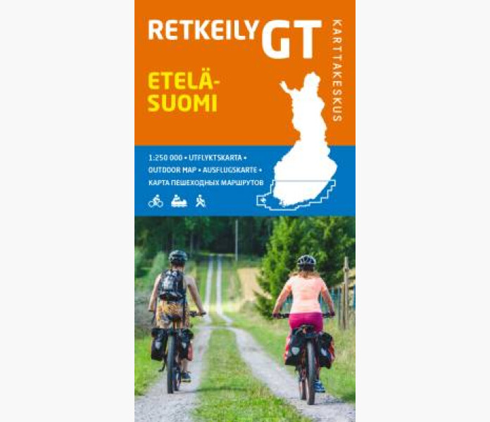 Retkeily GT Etela Suomi Utflyktskarta sodra Finland kuva