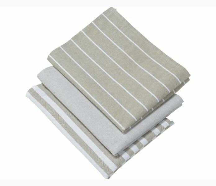 Alba kitchen towel beige 3x50x70 cm. image