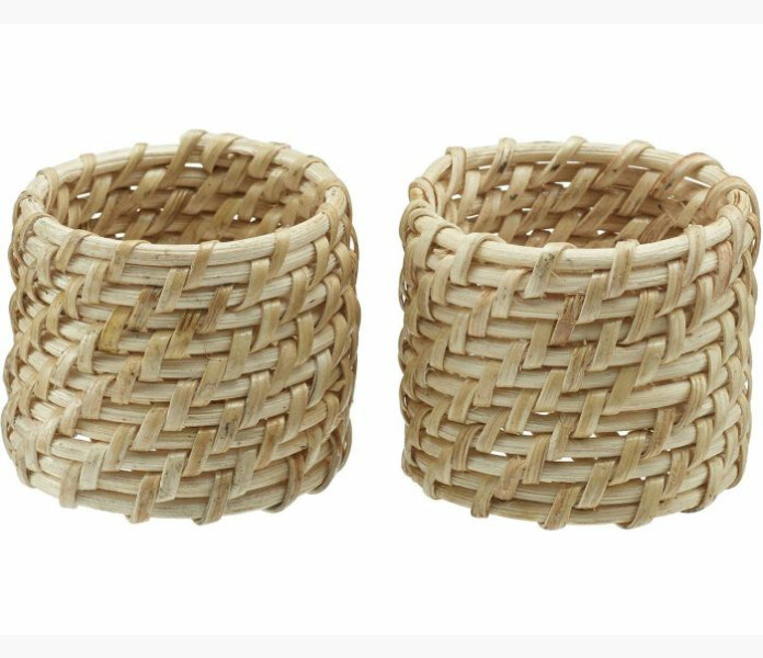 Zoe servettring 2 pack natur 5x4 cm. image