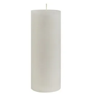 Blockljus Rustic vitt 7x14cm image