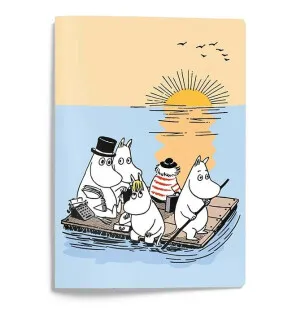Häfte A5 Mumin på flottan. 48 rutiga sidor. image