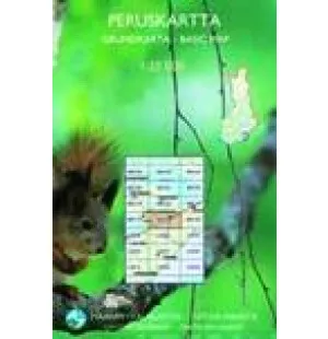 GRUNDKARTA RASEBORG 1:25 000 K3444 kuva