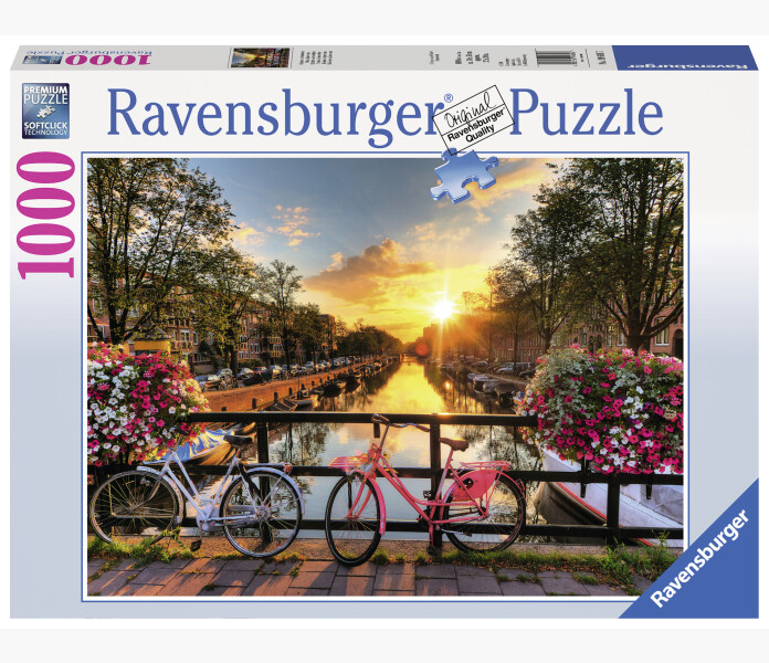 Ravensburger pussel Bicycles in Amsterdam 1000 bitar   image