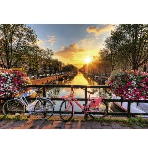 Pussel Bicycles in Amsterdam 1000 bitar image