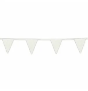 Vimpelband vitt glittrande 6m image