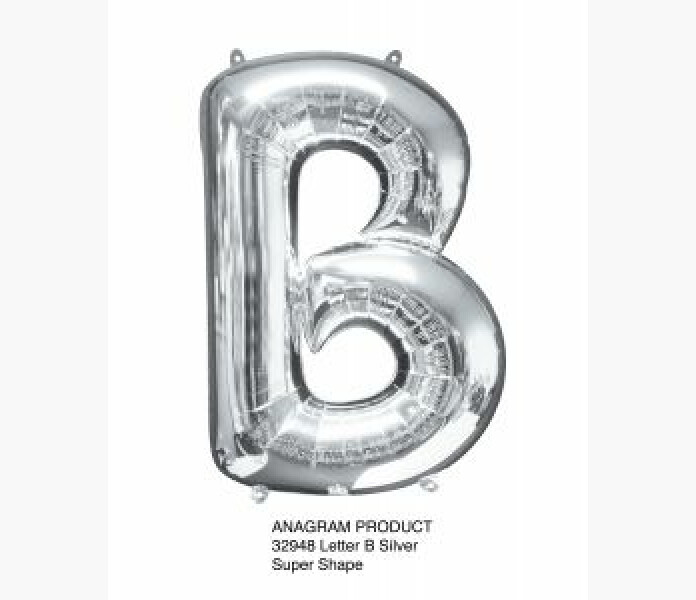 Folieballong bokstav B Silver 86cm image