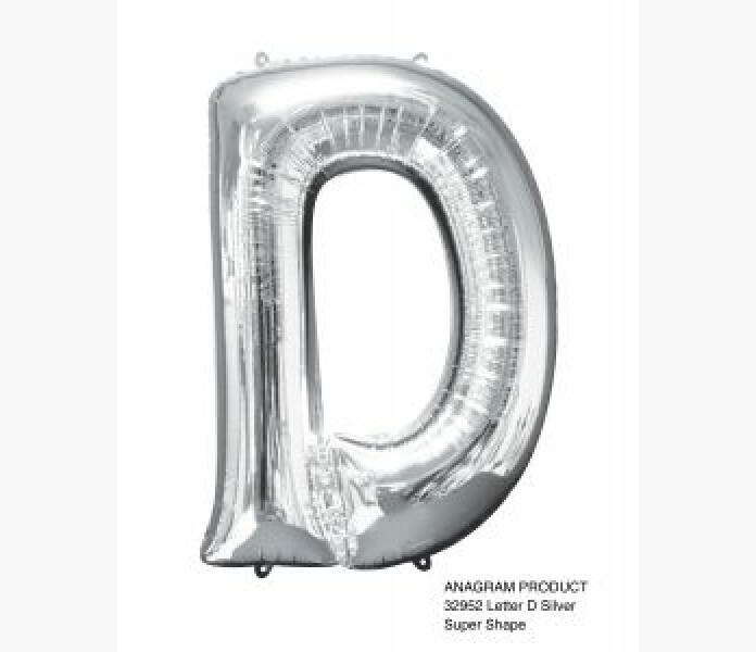 Folieballong bokstav D Silver 86cm image