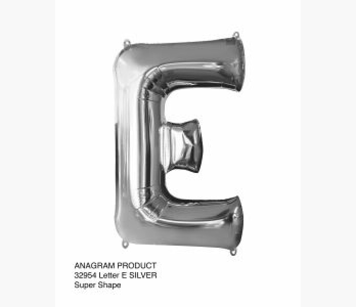 Folieballong bokstav E Silver 86cm image