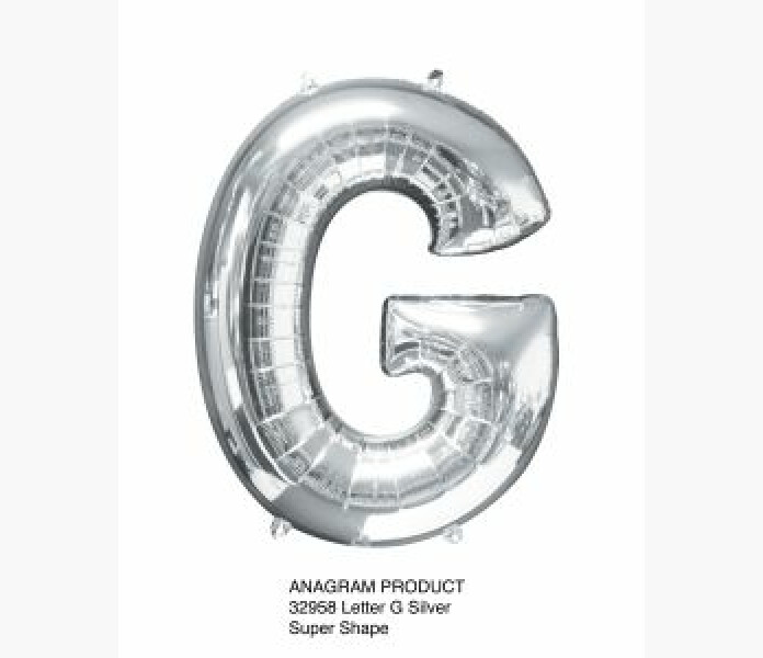Folieballong bokstav G Silver 86cm image