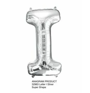 Folieballong bokstav I Silver 86cm image