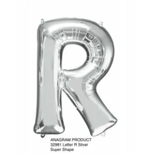 Folieballong bokstav R Silver 86cm image