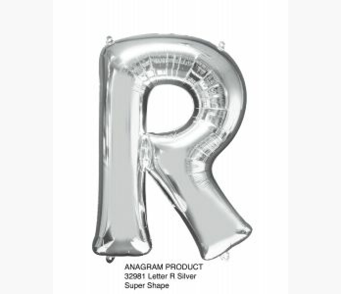 Folieballong bokstav R Silver 81cm image