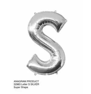 Folieballong bokstav S Silver 86cm image