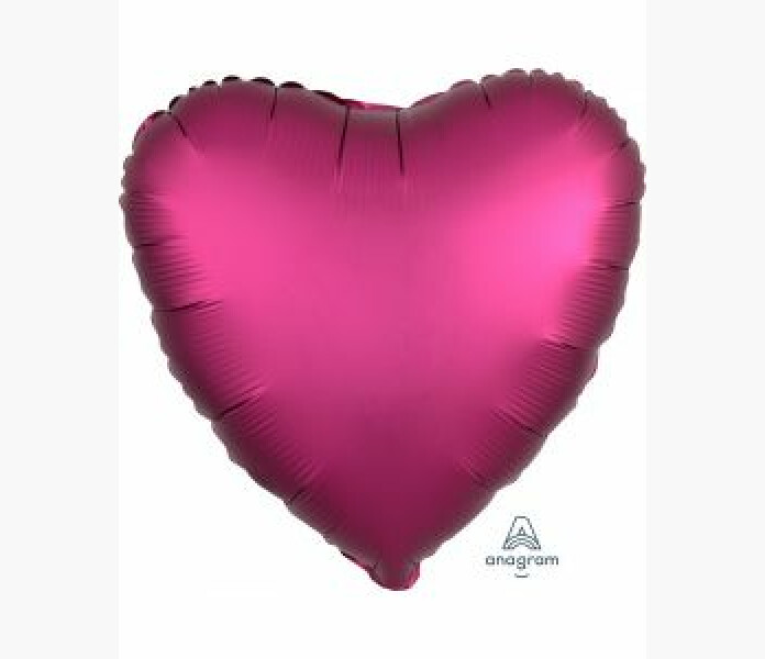 Folieballong Hjarta satinfuksia 43cm image