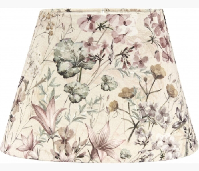 PR Home Oval Lampskarm Flower Garden 25cm kuva