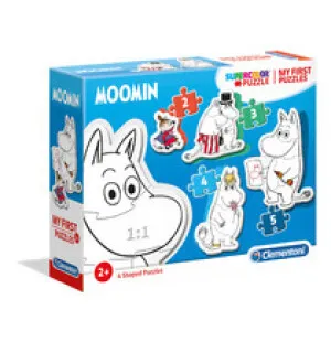 Clementoni Mitt första Muminpussel 4 olika image