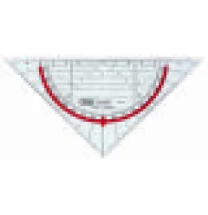 M+R Geometrisk Triangel, linjal 16 cm image