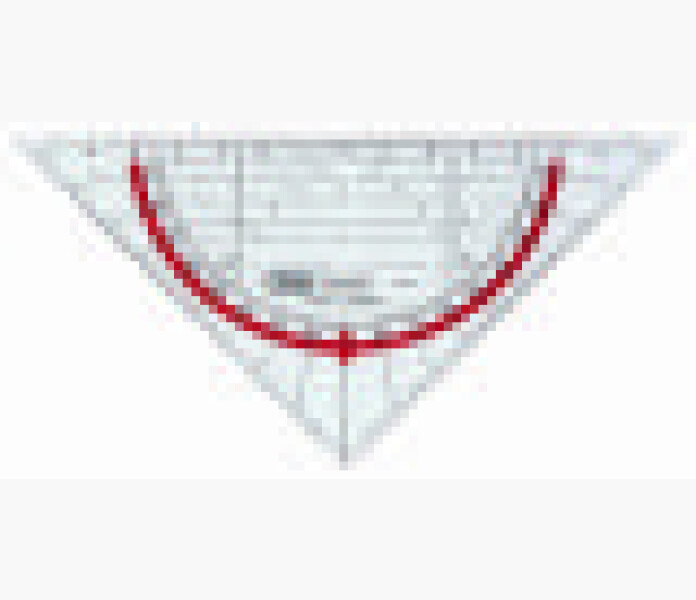 M+R Geometrisk Triangel linjal 16 cm kuva