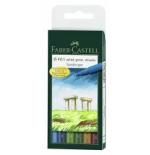 Faber-Castell penselpenna Landscape 6st. kuva