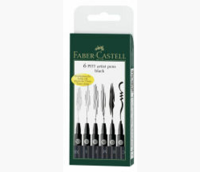 Faber Castell konstnarspennor svart 6st. kuva