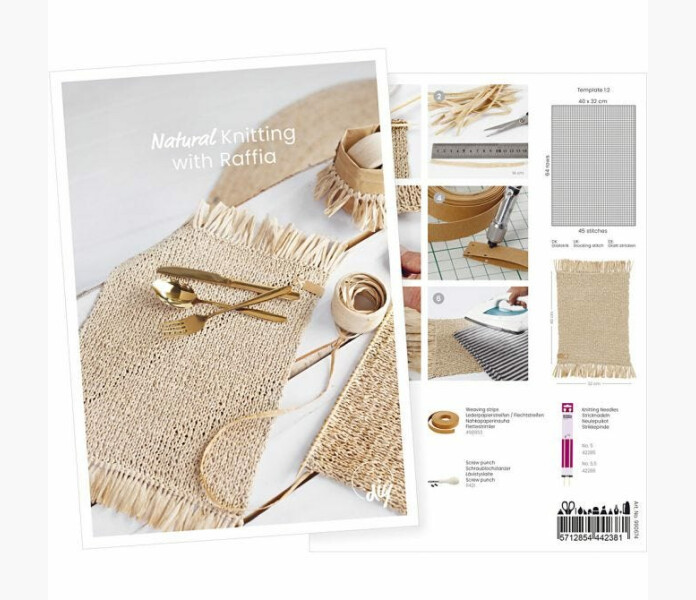 Inspirationskort sticka med raffia 1 kuva