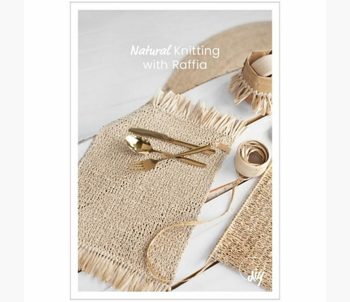 Inspirationskort sticka med raffia image