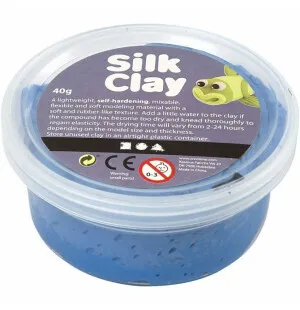 Silk Clay blå 40g kuva
