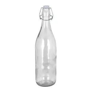 Glasflaska med patentkork i porslin, 1l image